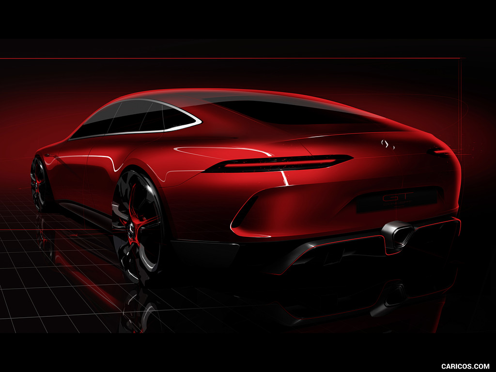 2017 Mercedes-AMG GT 4-Door Concept - Design Sketch