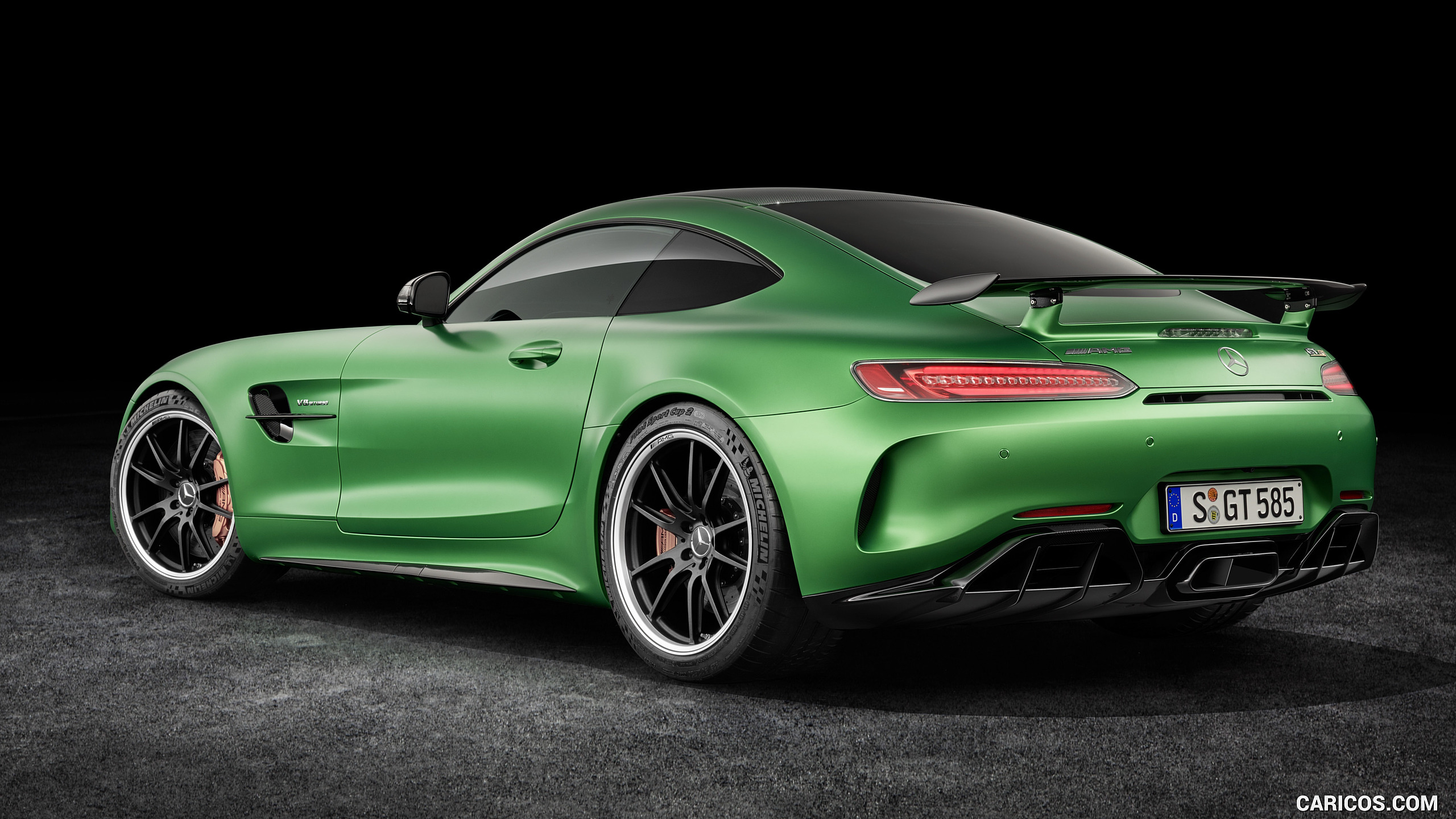 2017 Mercedes-AMG GT R (Color: Green Hell Magno) - Rear Three-Quarter, #27 of 182