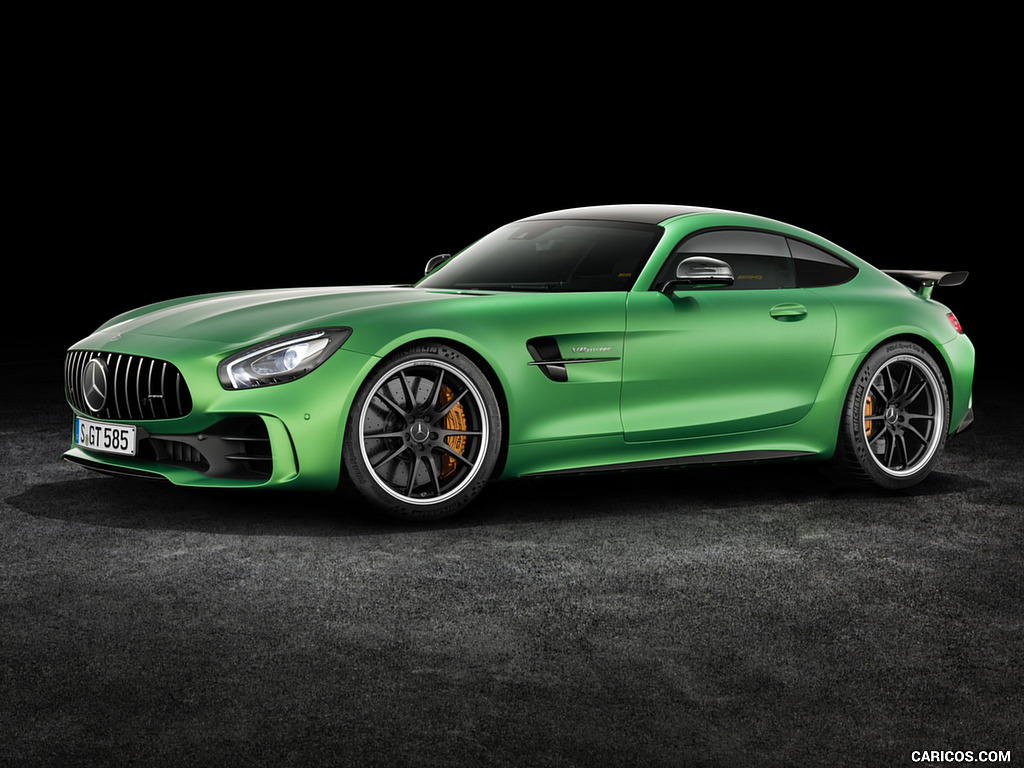 2017 Mercedes-AMG GT R (Color: Green Hell Magno) - Front Three-Quarter