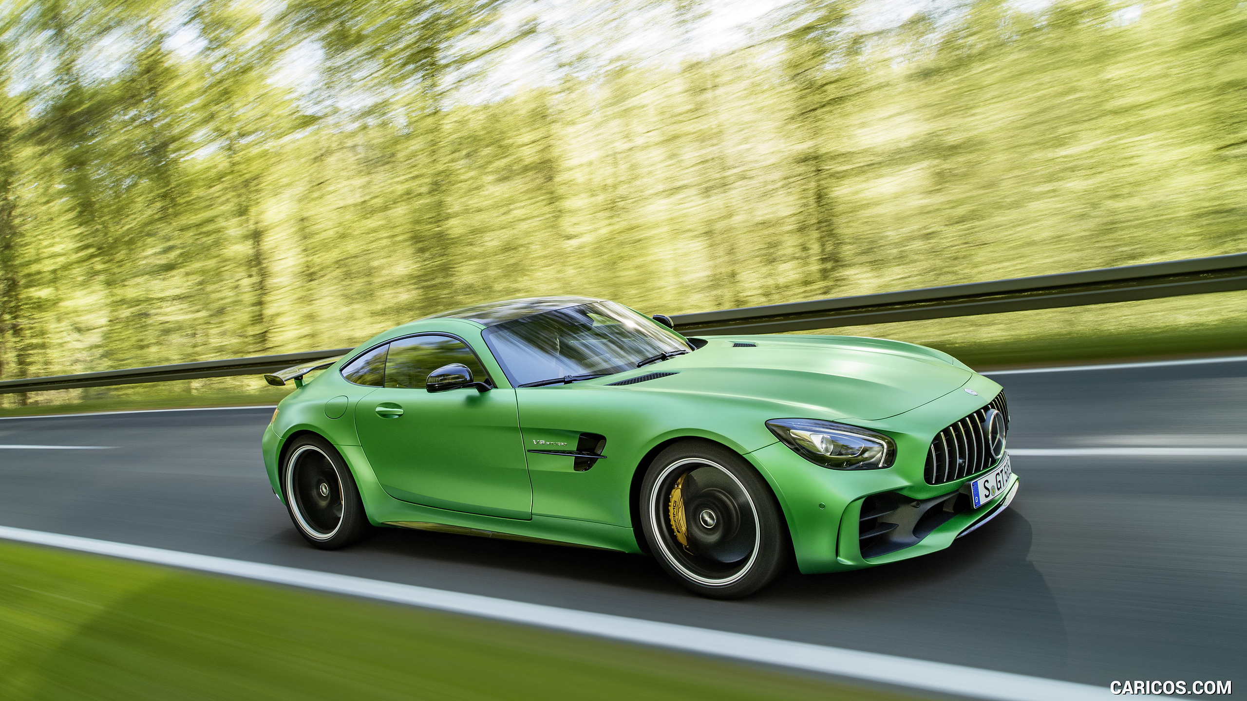 2017 Mercedes-AMG GT R at the Nurburgring (Color: Green Hell Magno) - Front Three-Quarter, #12 of 182