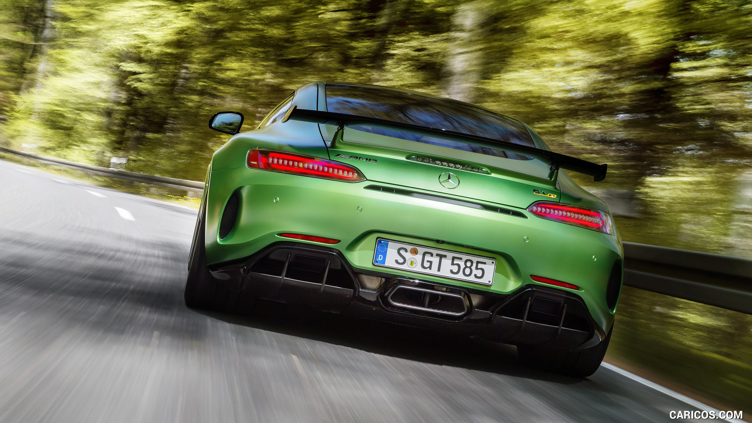 2017 Mercedes-AMG GT R at the Nurburgring (Color: Green Hell Magno) - Rear, #9 of 182