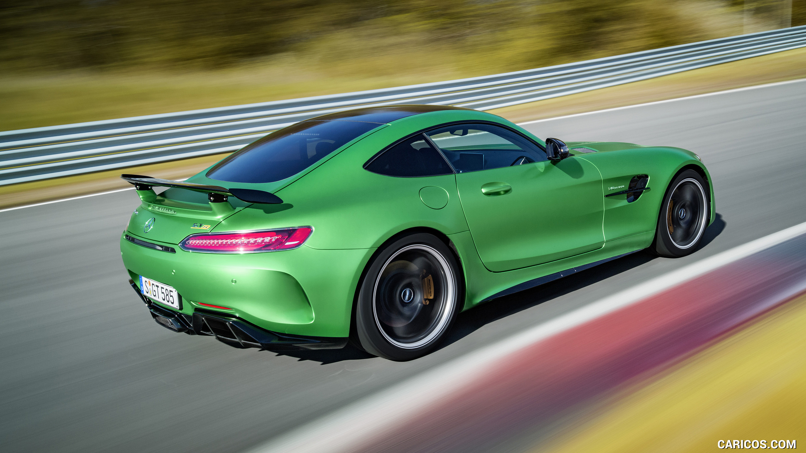 2017 Mercedes-AMG GT R at the Nurburgring (Color: Green Hell Magno) - Rear Three-Quarter, #45 of 182