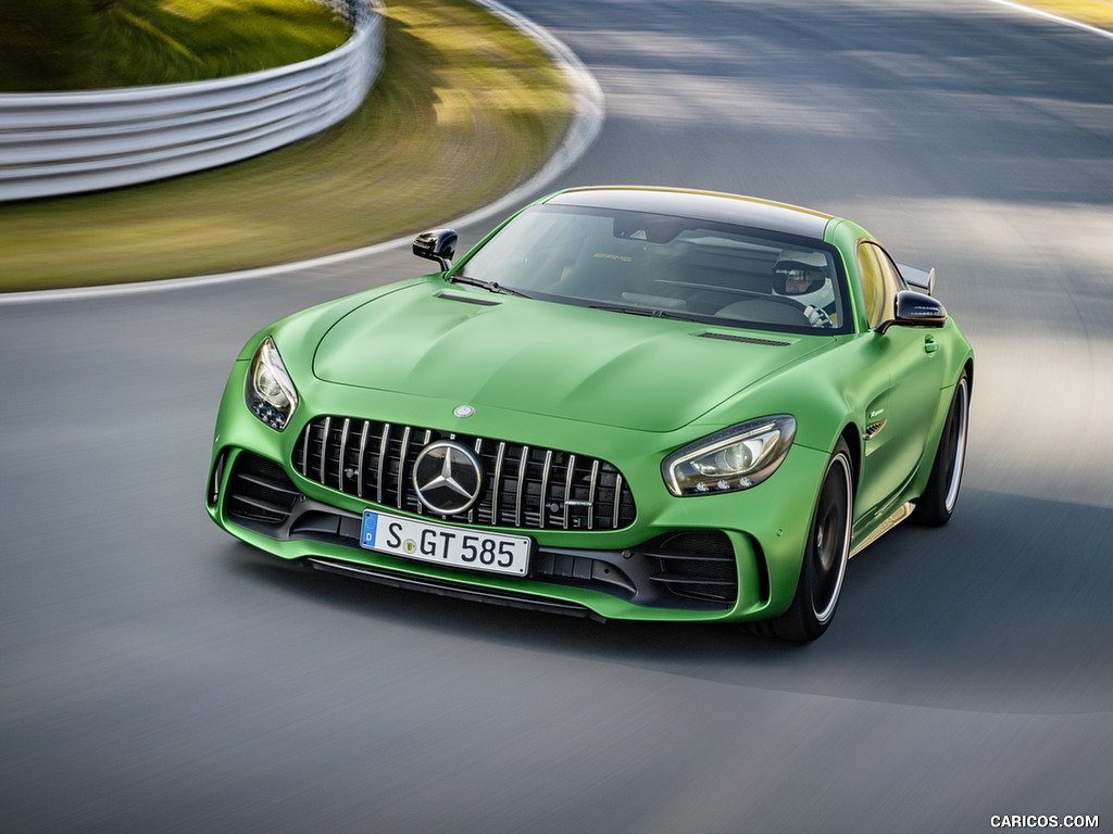 2017 Mercedes-AMG GT R at the Nurburgring (Color: Green Hell Magno) - Front