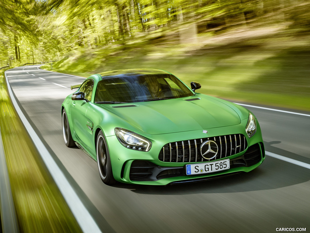 2017 Mercedes-AMG GT R at the Nurburgring (Color: Green Hell Magno) - Front