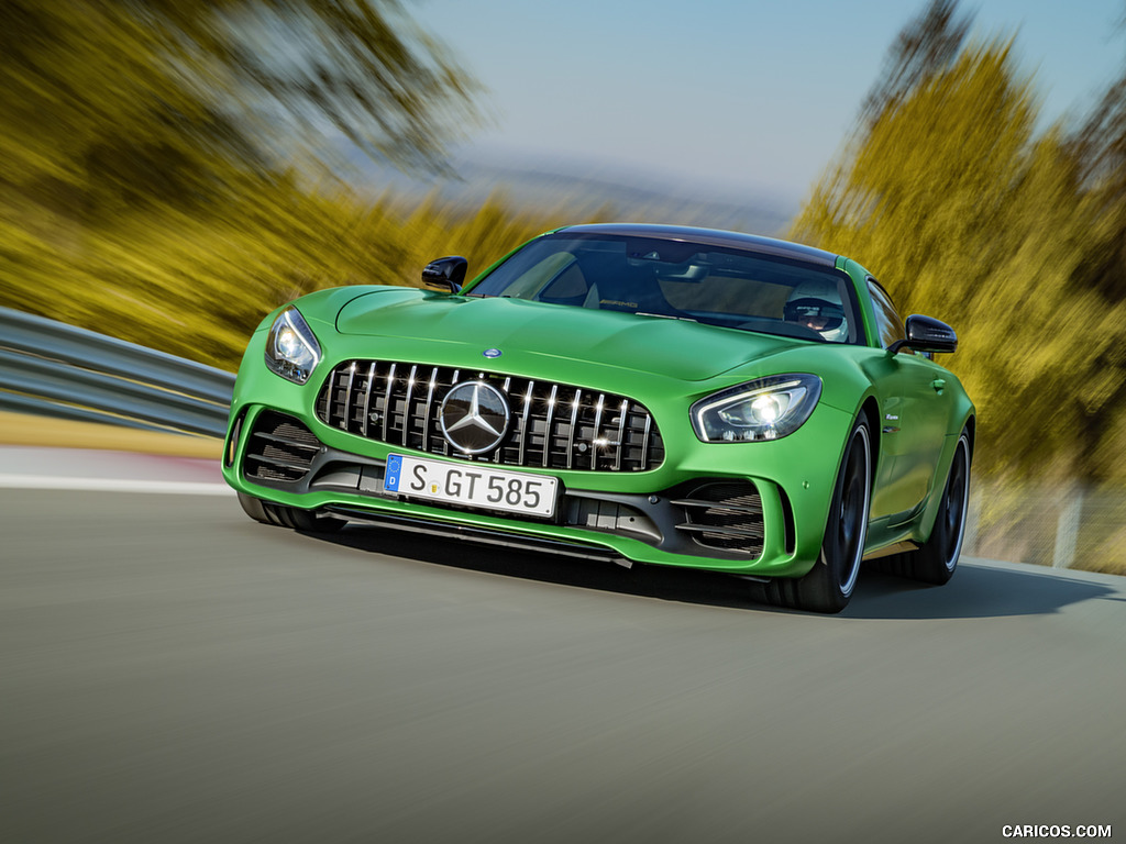 2017 Mercedes-AMG GT R at the Nurburgring (Color: Green Hell Magno) - Front