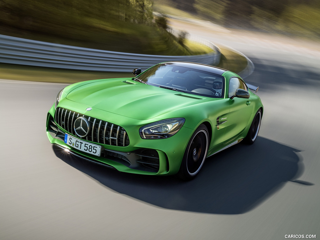 2017 Mercedes-AMG GT R at the Nurburgring (Color: Green Hell Magno) - Front