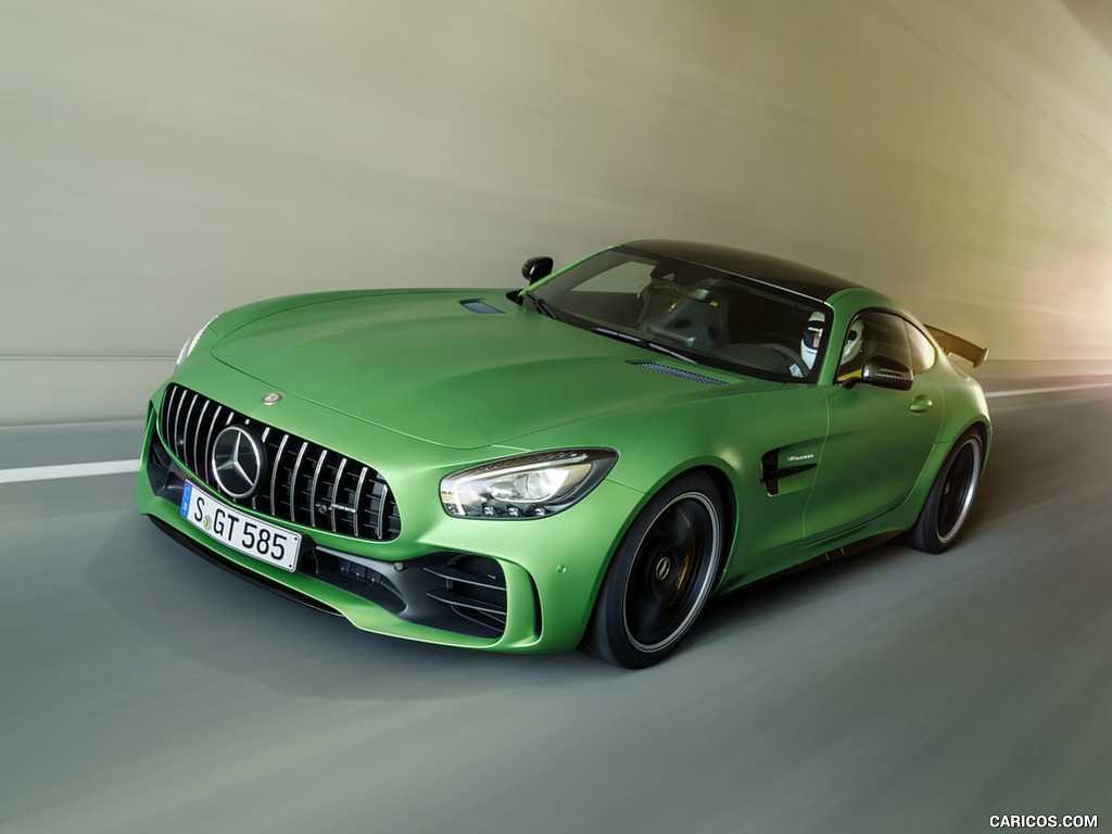 2017 Mercedes-AMG GT R at the Nurburgring (Color: Green Hell Magno) - Front Three-Quarter