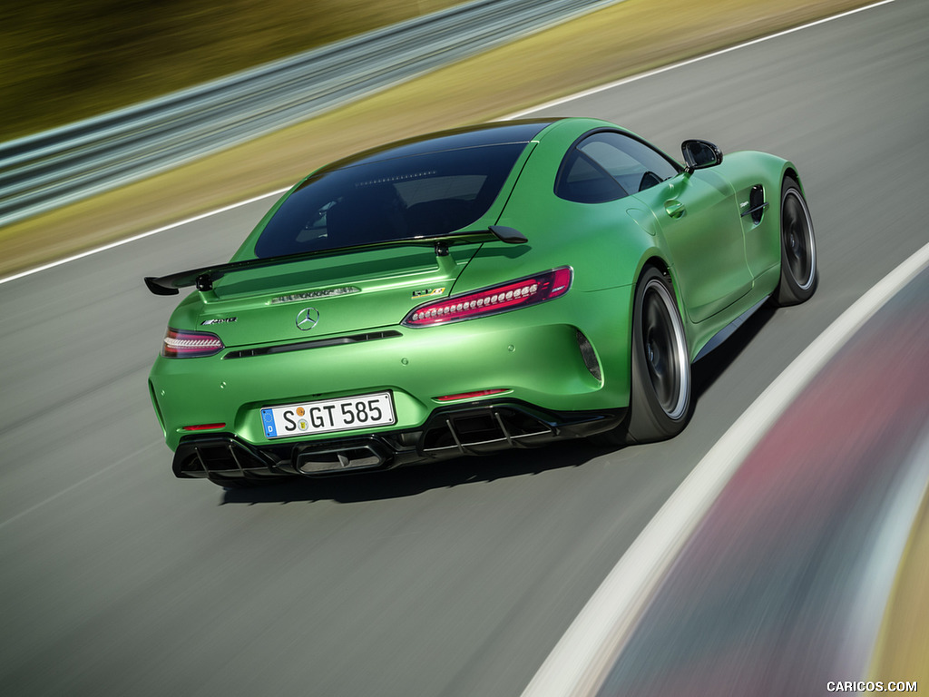 2017 Mercedes-AMG GT R at the Nurburgring (Color: Green Hell Magno) - Rear