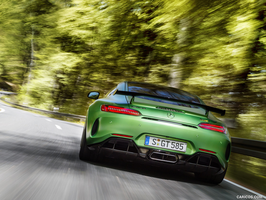 2017 Mercedes-AMG GT R at the Nurburgring (Color: Green Hell Magno) - Rear