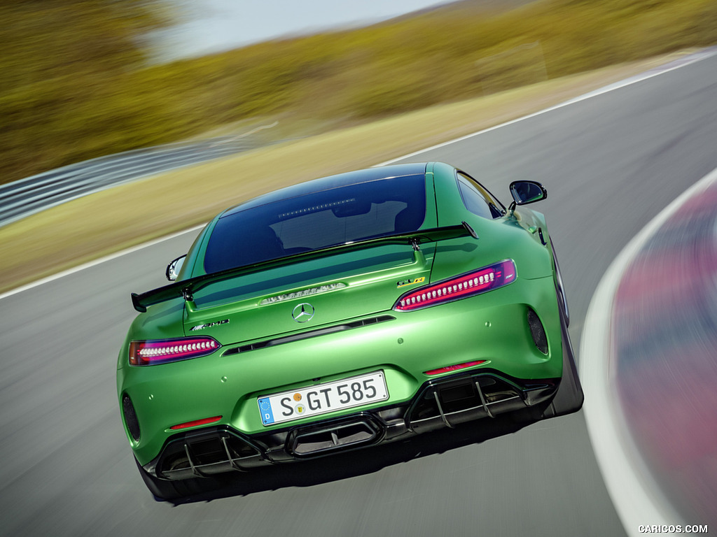 2017 Mercedes-AMG GT R at the Nurburgring (Color: Green Hell Magno) - Rear