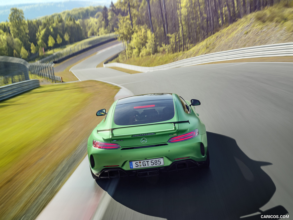 2017 Mercedes-AMG GT R at the Nurburgring (Color: Green Hell Magno) - Rear