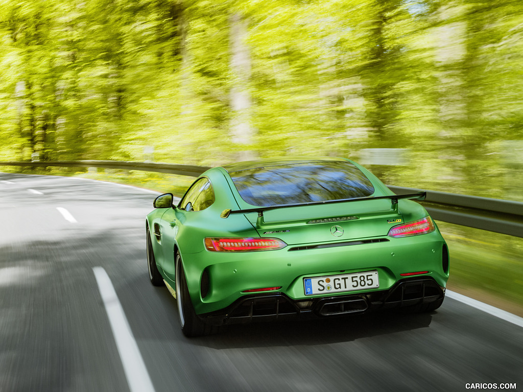 2017 Mercedes-AMG GT R at the Nurburgring (Color: Green Hell Magno) - Rear