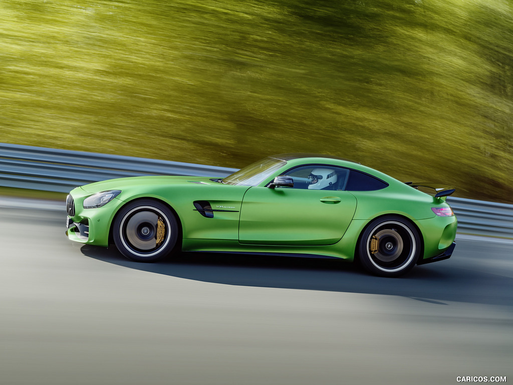 2017 Mercedes-AMG GT R at the Nurburgring (Color: Green Hell Magno) - Side