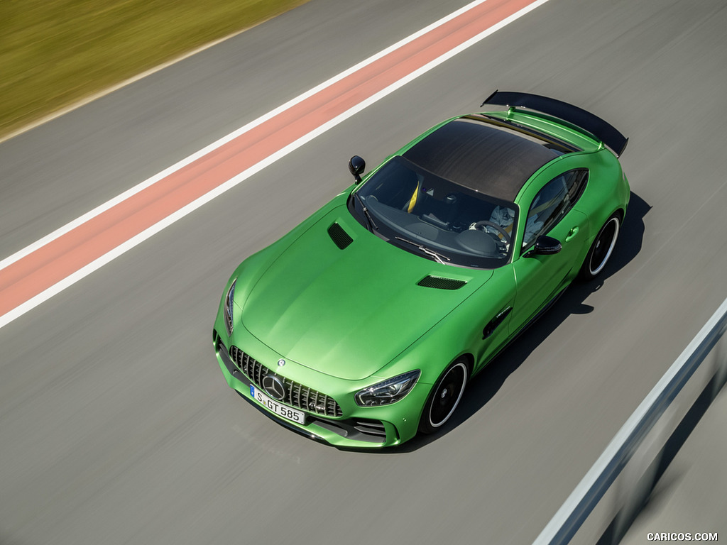 2017 Mercedes-AMG GT R at the Nurburgring (Color: Green Hell Magno) - Top