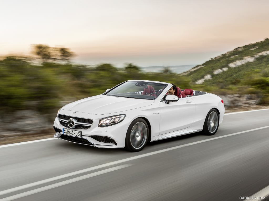 2017 Mercedes-AMG S63 4MATIC Cabriolet (Designo Diamond White Bright)