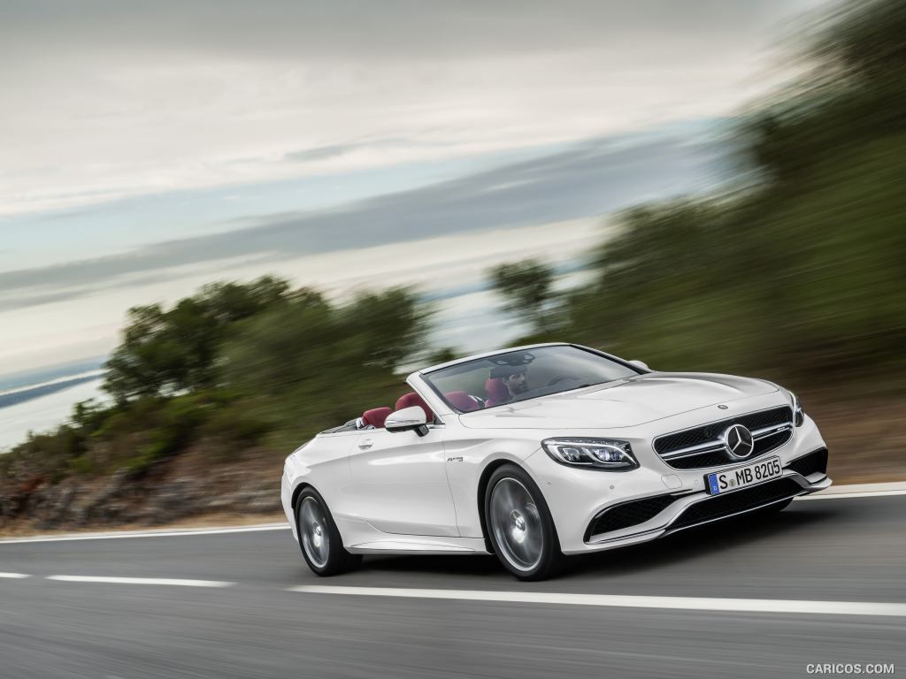 2017 Mercedes-AMG S63 4MATIC Cabriolet (Designo Diamond White Bright)