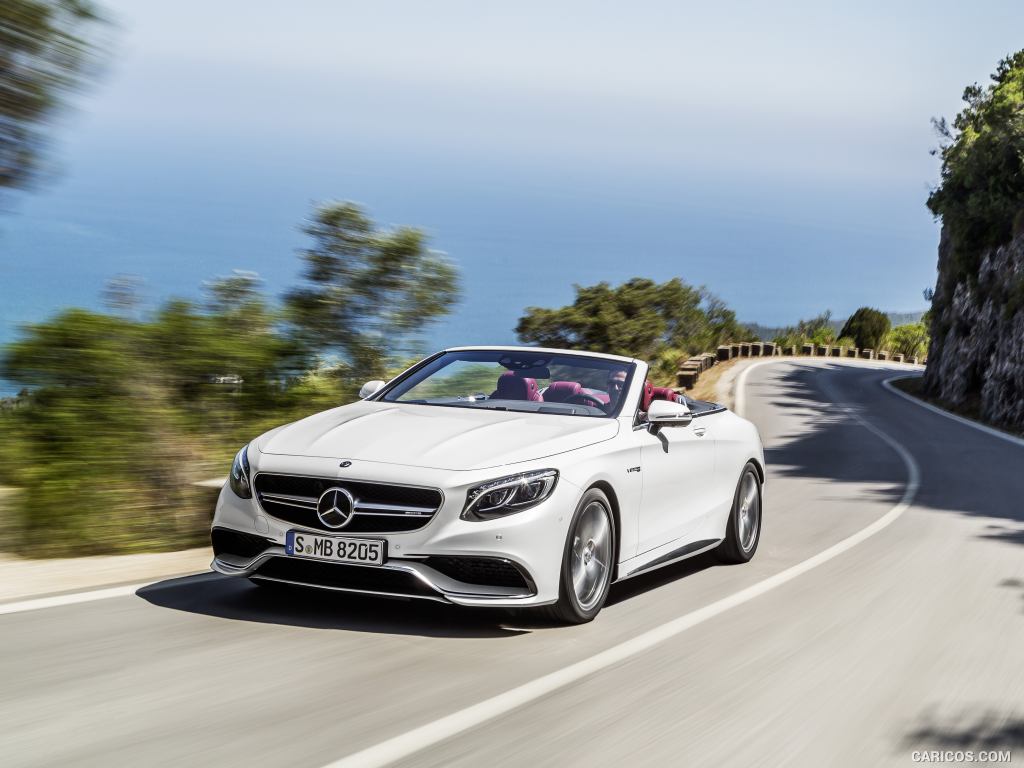 2017 Mercedes-AMG S63 4MATIC Cabriolet (Designo Diamond White Bright)