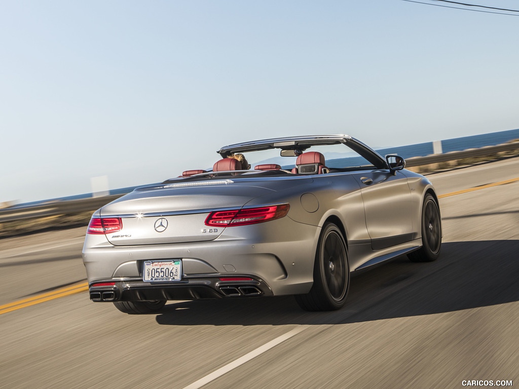 2017 Mercedes-AMG S63 Cabriolet (US-Spec) - Rear Three-Quarter