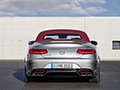 2017 Mercedes-AMG S63 Cabriolet Edition 130 (Color: Alubeam Silver; Fabric Soft Top: Red) - Rear