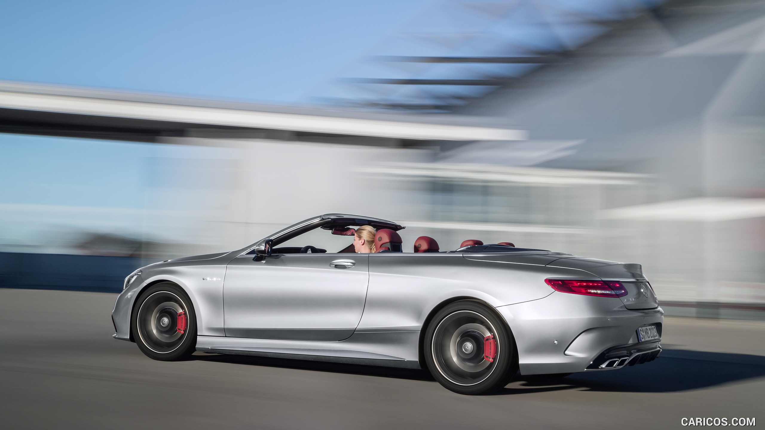 2017 Mercedes-AMG S63 Cabriolet Edition 130 (Color: Alubeam Silver; Fabric Soft Top: Red) - Side, #14 of 21