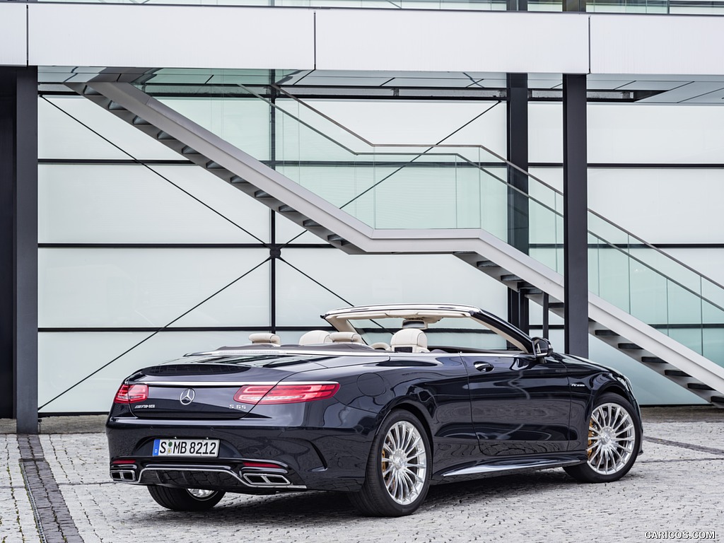 2017 Mercedes-AMG S65 Cabrio (Color: Anthracite Blue) - Rear