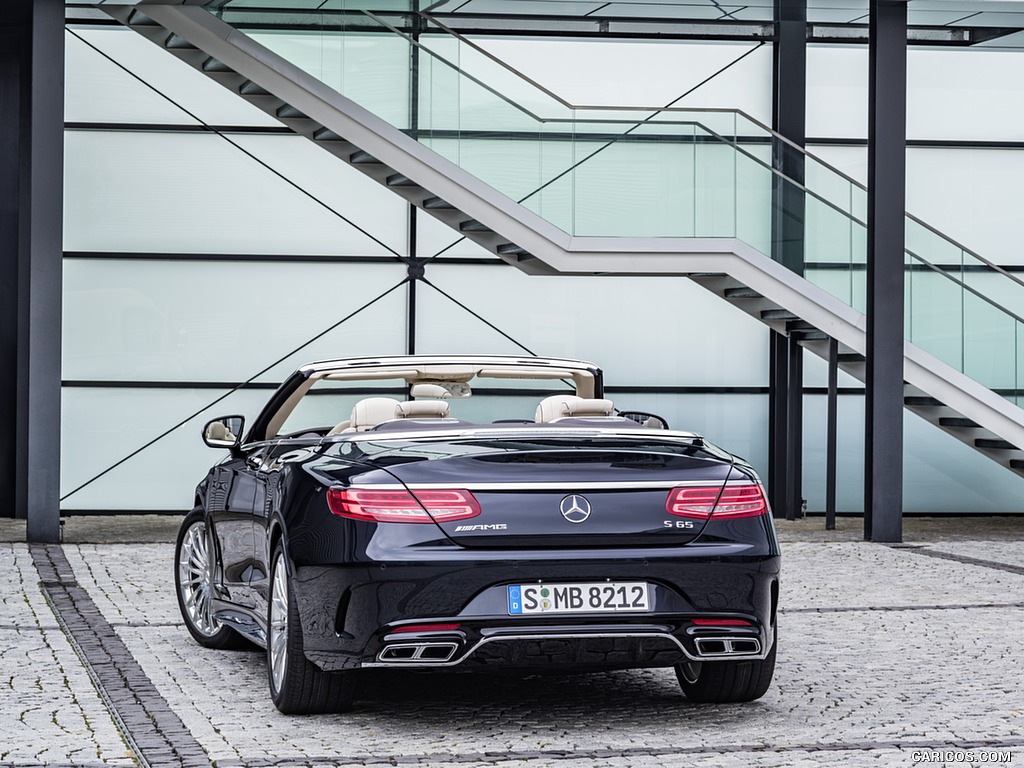 2017 Mercedes-AMG S65 Cabrio (Color: Anthracite Blue) - Rear