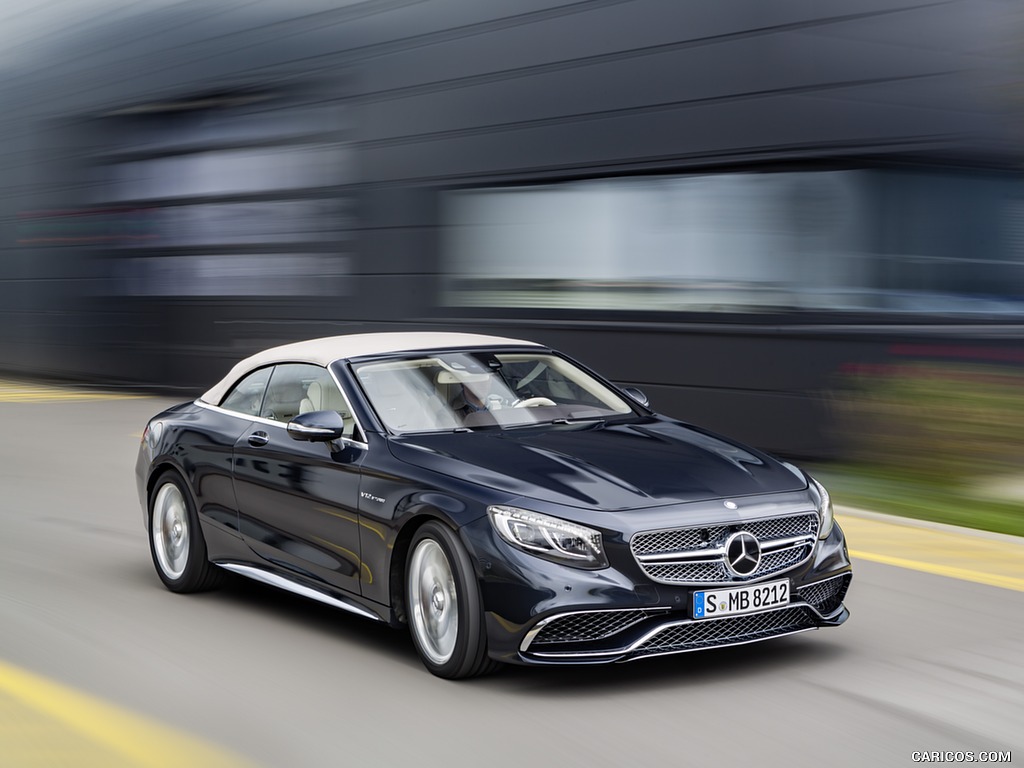 2017 Mercedes-AMG S65 Cabrio (Color: Anthracite Blue, Fabric: Soft Top Beige) - Front