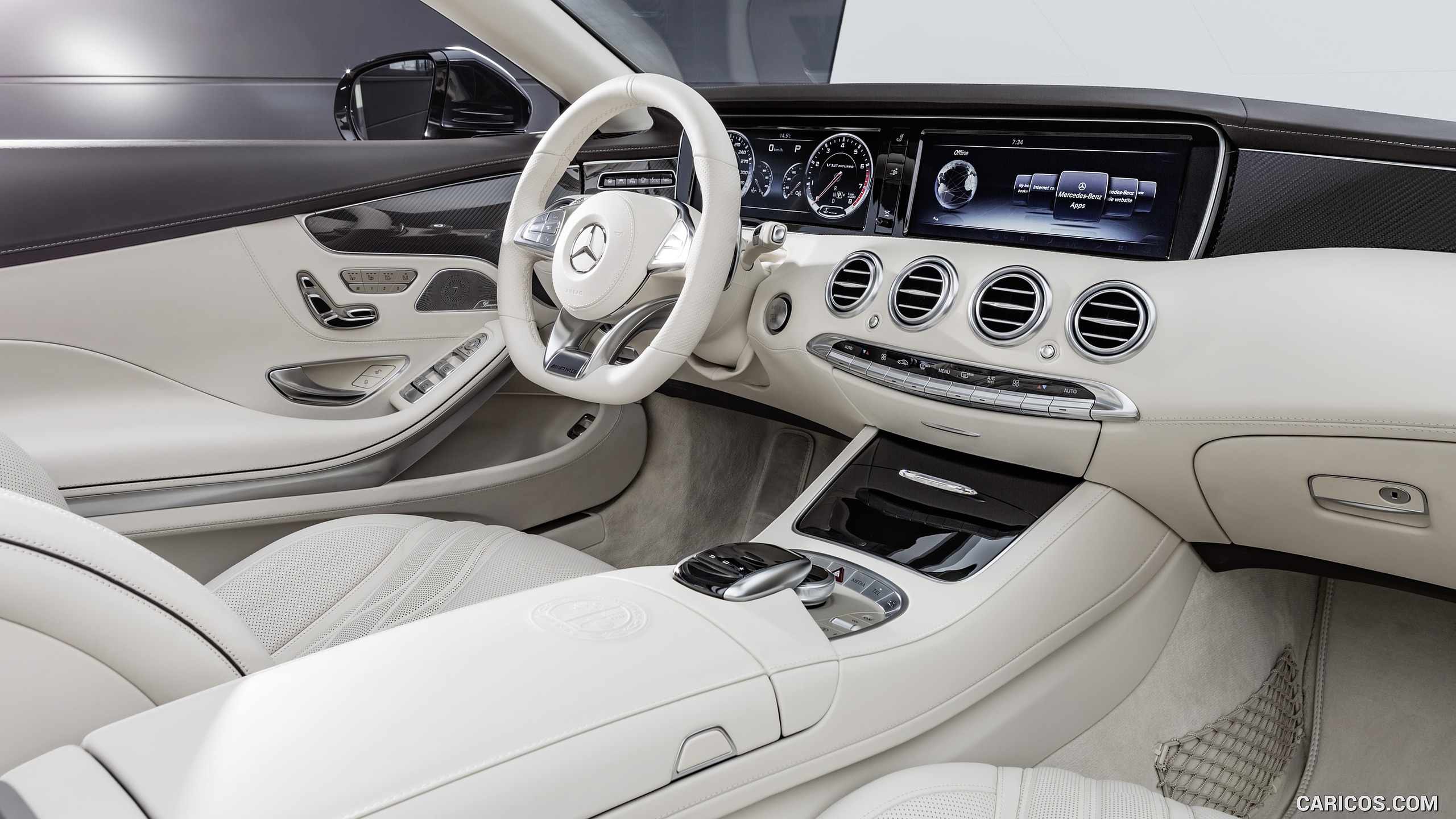 2017 Mercedes-AMG S65 Cabrio - Leather Porcelaine Interior, Cockpit, #17 of 66