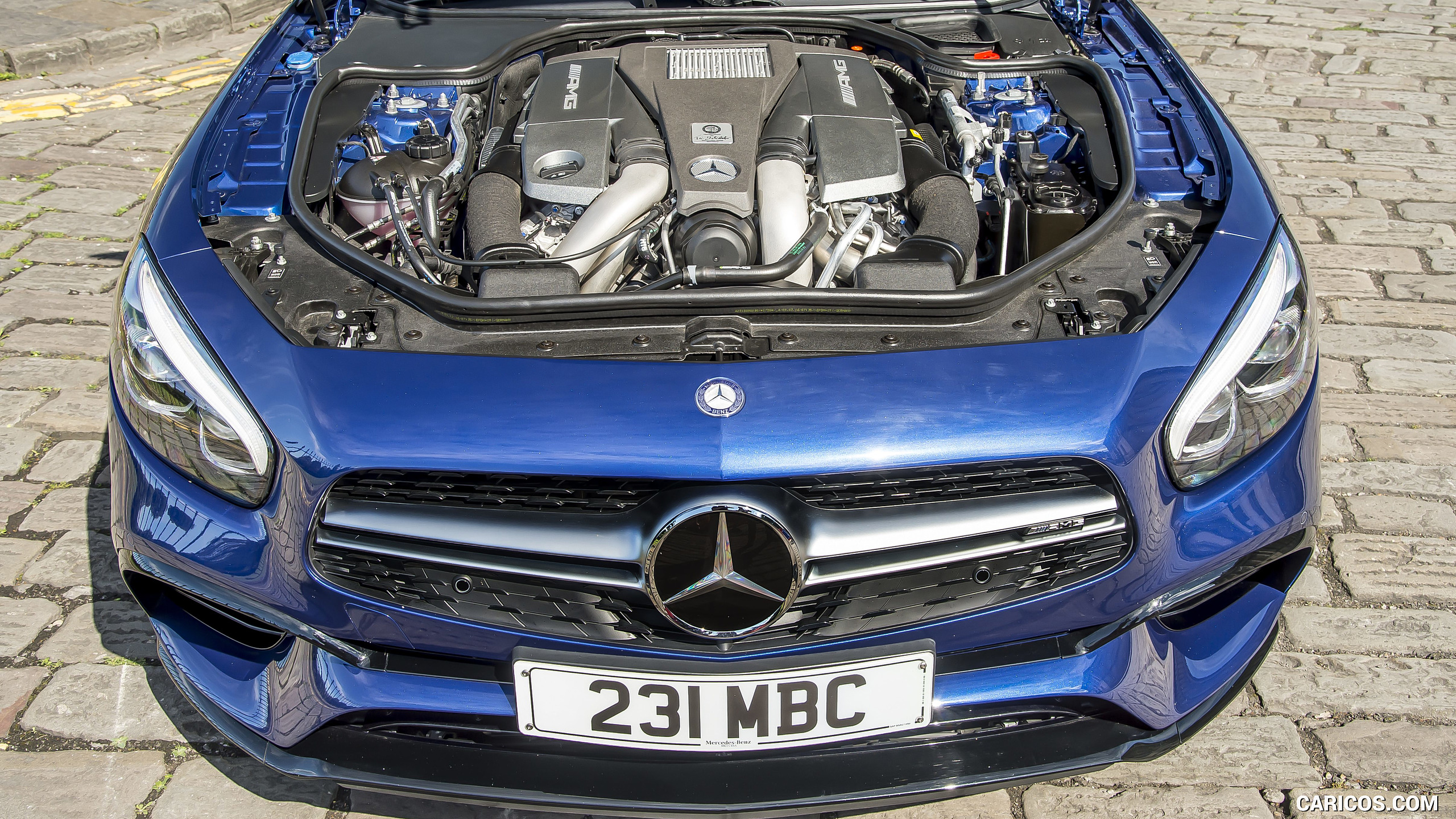2017 Mercedes-AMG SL 63 (Color: Brilliant Blue; UK-Spec) - Engine, #87 of 88