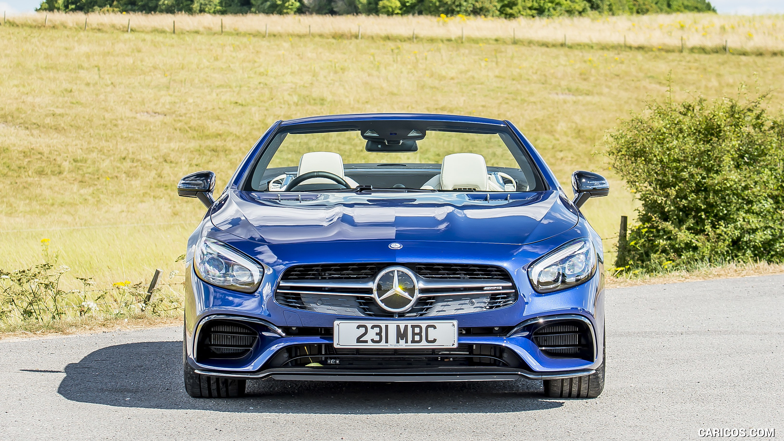 2017 Mercedes-AMG SL 63 (Color: Brilliant Blue; UK-Spec) - Front, #31 of 88