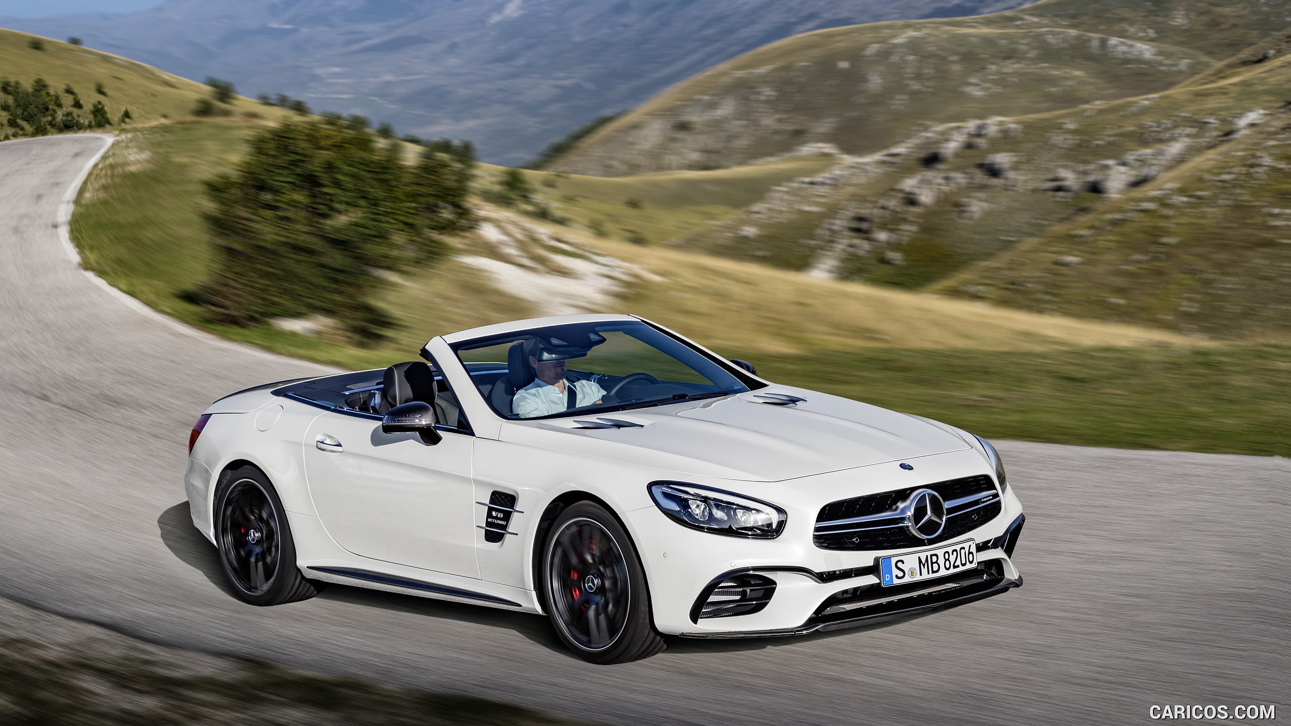 2017 Mercedes-AMG SL 63 (Color: Diamond White) - Front, #1 of 39