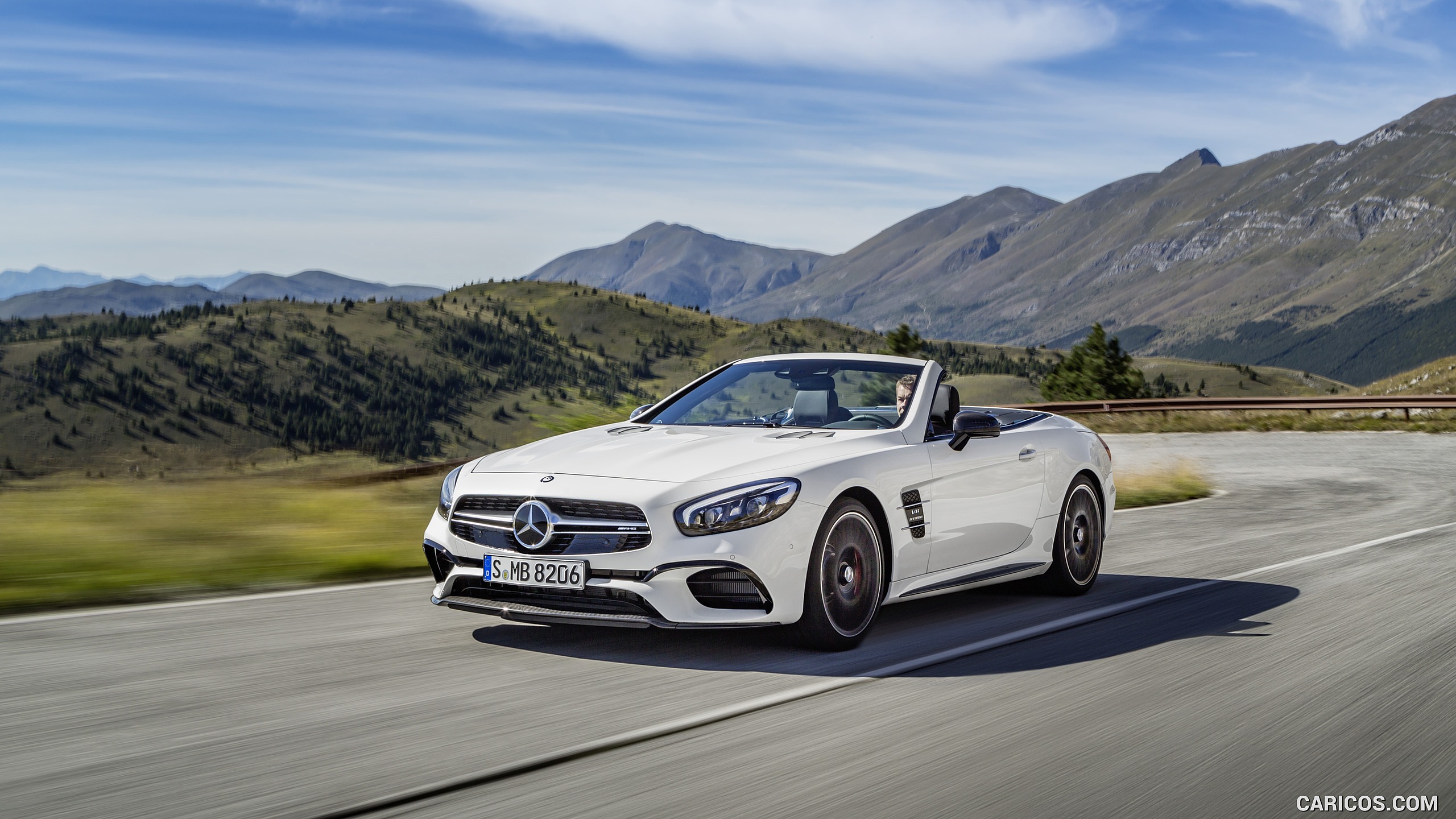 2017 Mercedes-AMG SL 63 (Color: Diamond White) - Front, #6 of 39