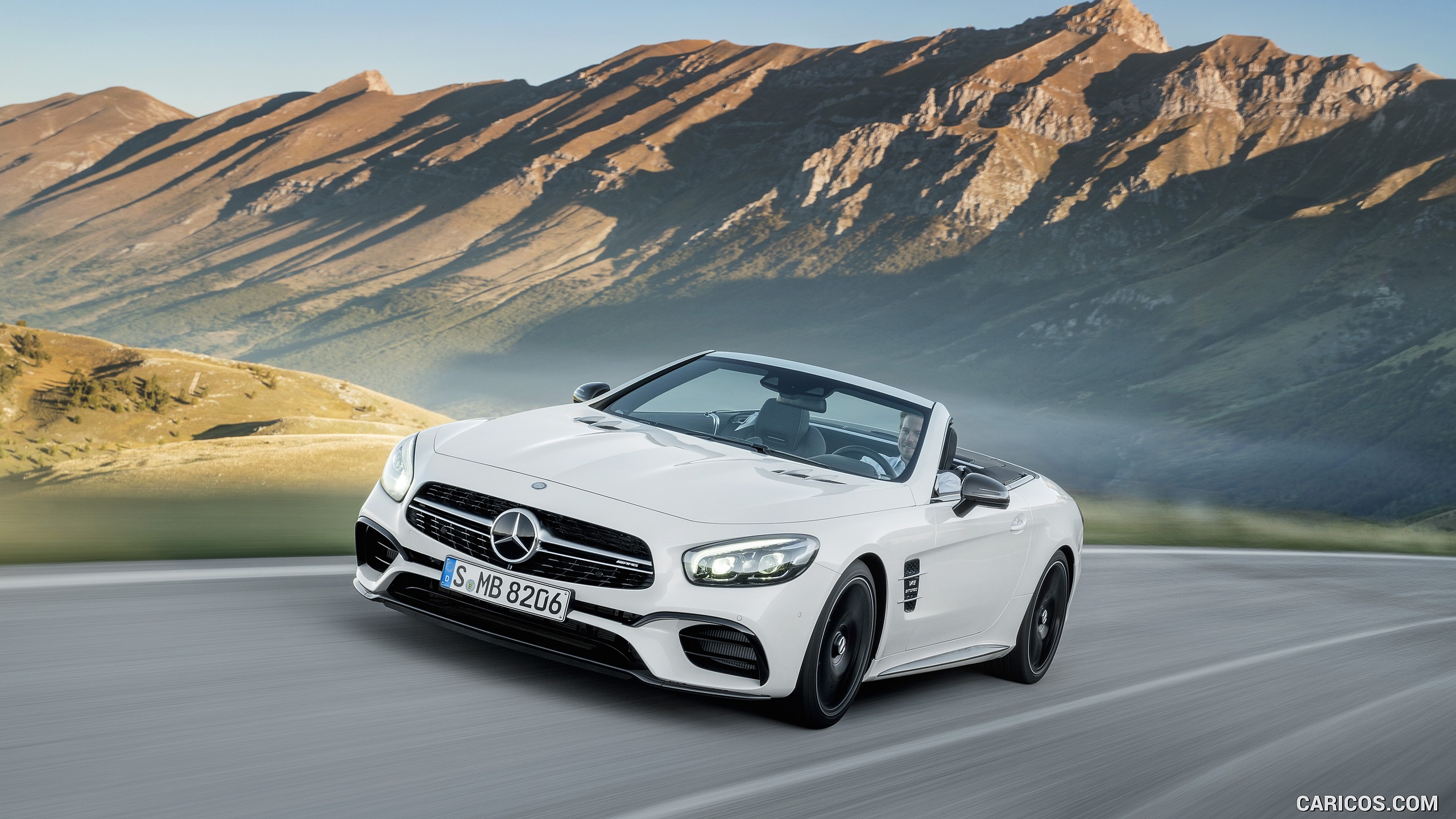 2017 Mercedes-AMG SL 63 (Color: Diamond White) - Front, #7 of 39