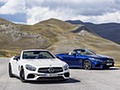 2017 Mercedes-AMG SL 63 (Color: Diamond White) and Mercedes-Benz SL500 AMG Line (Color: Brilliant Blue) - Front
