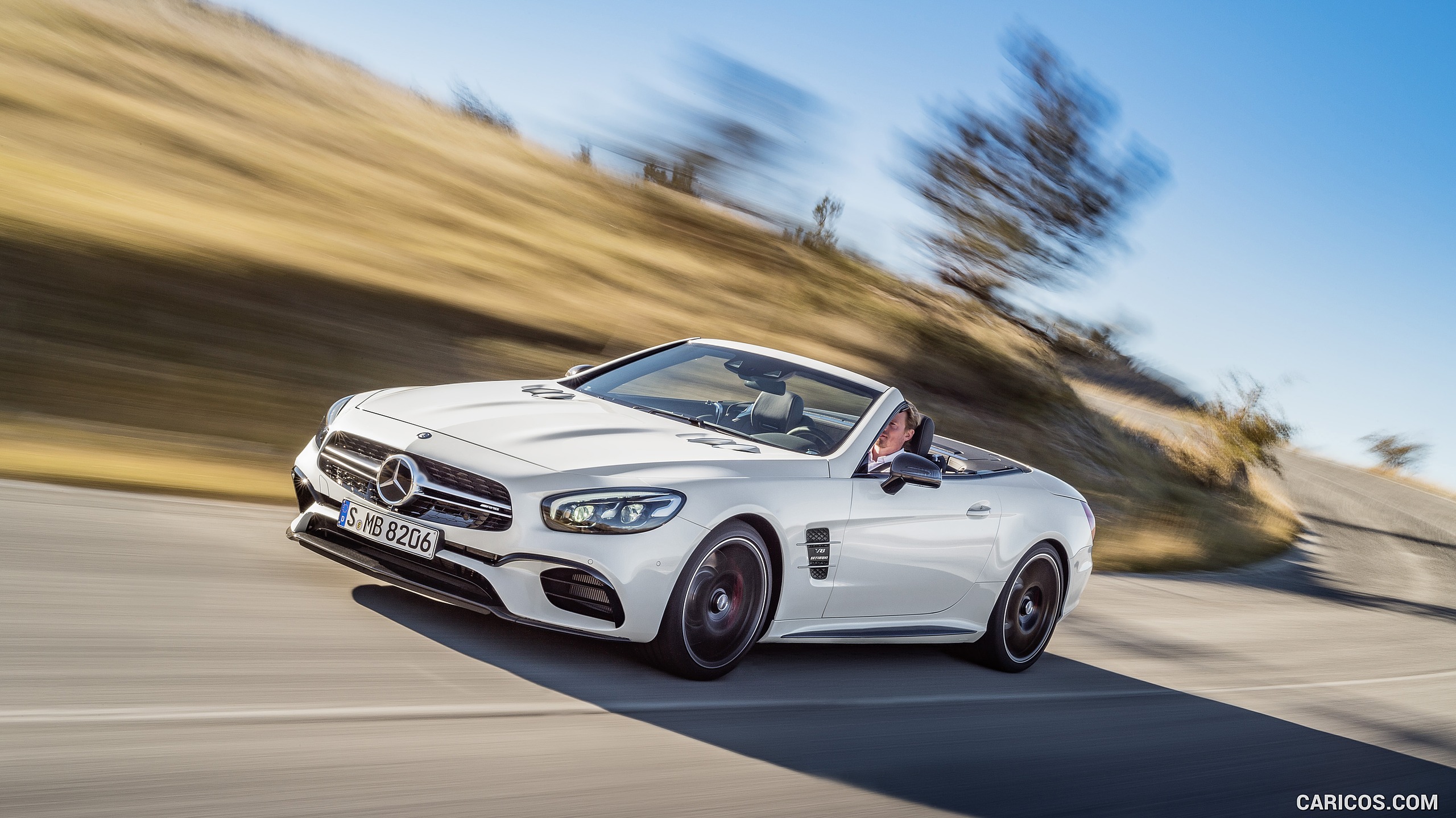 2017 Mercedes-AMG SL 63 (Color: Diamond White) - Front | Caricos