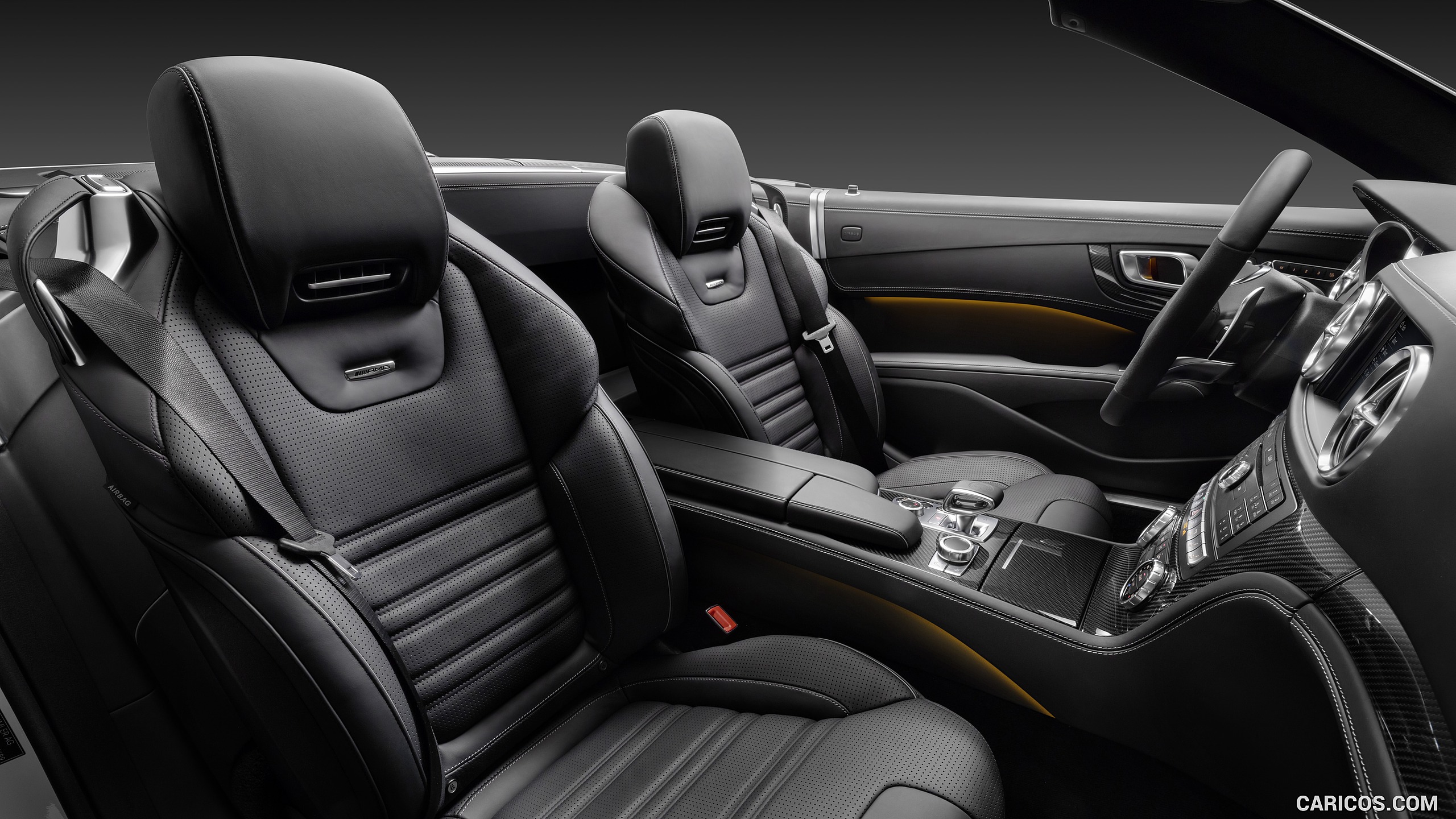 2017 Mercedes-AMG SL 63 - Leather Black Interior with AMG Carbon Trim - Interior, #25 of 39