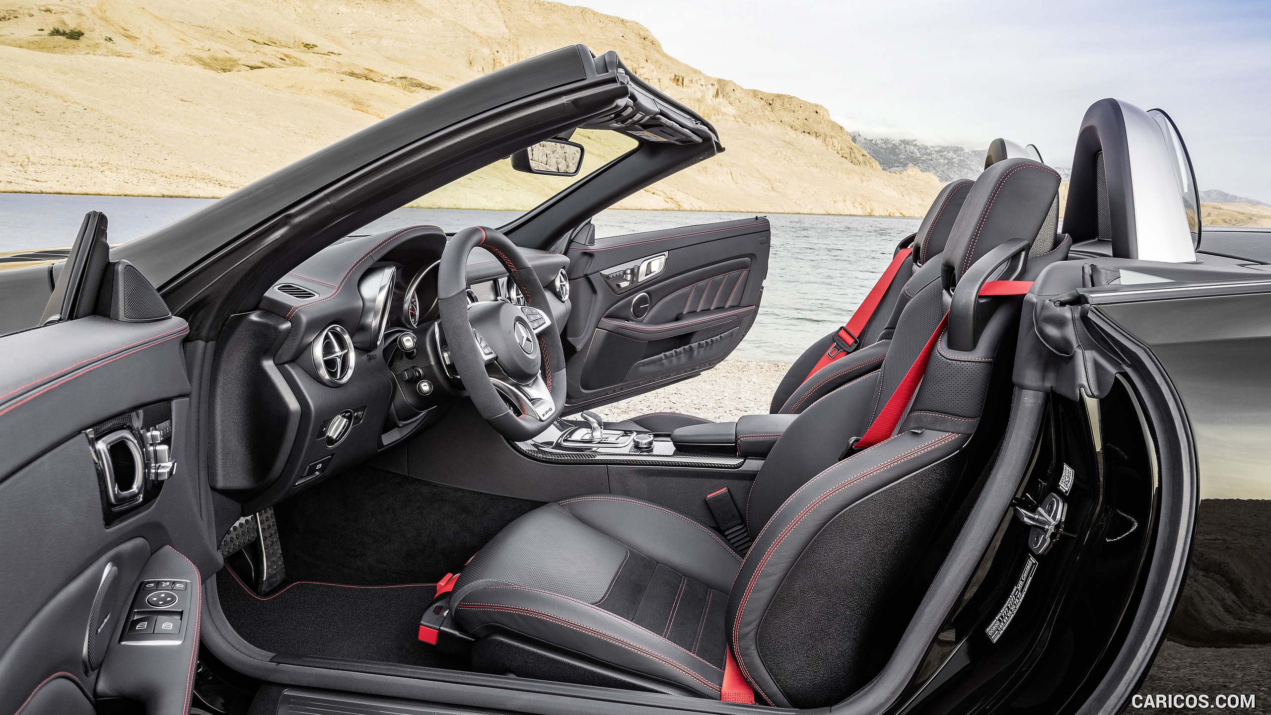 2017 Mercedes-AMG SLC 43 - Nappa Leather Interior with Red Topstiching - Interior, #18 of 92