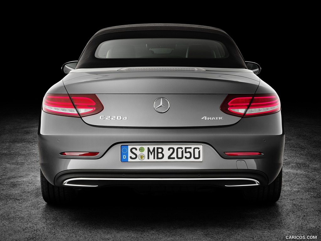 2017 Mercedes-Benz C-Class C220 d 4MATIC Cabriolet AMG Line Edition 1 (Color: Designo Selenite Grey) - Rear