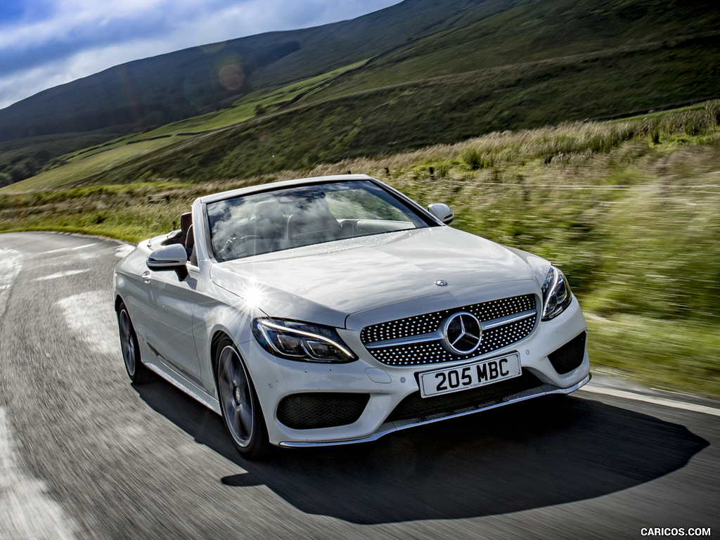 2017 Mercedes-Benz C-Class C220 d Cabriolet (UK-Spec, Diesel) - Front