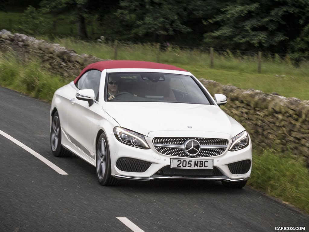 2017 Mercedes-Benz C-Class C220 d Cabriolet (UK-Spec, Diesel) - Front