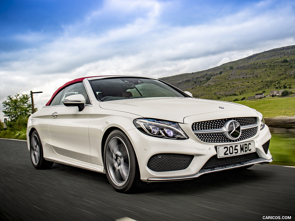 2017 Mercedes-Benz C-Class C220 d Cabriolet (UK-Spec, Diesel) - Front Three-Quarter