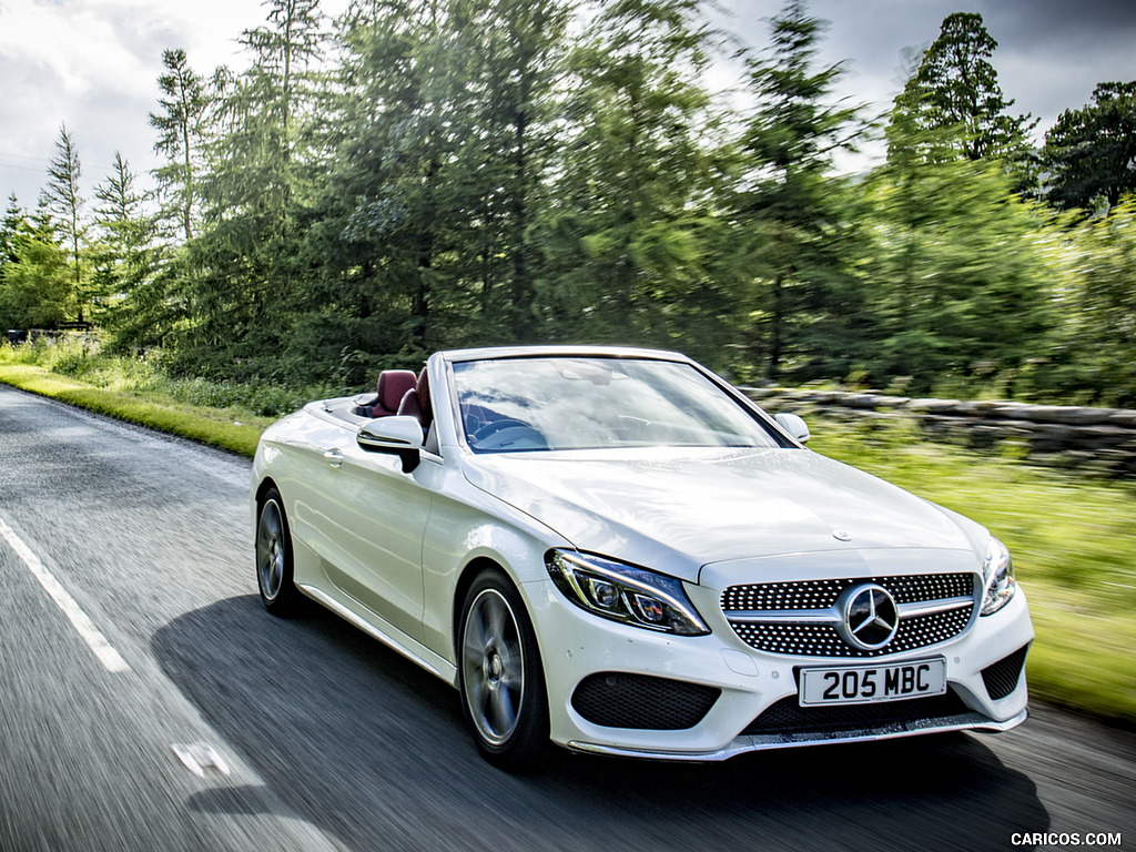 2017 Mercedes-Benz C-Class C220 d Cabriolet (UK-Spec, Diesel) - Front Three-Quarter