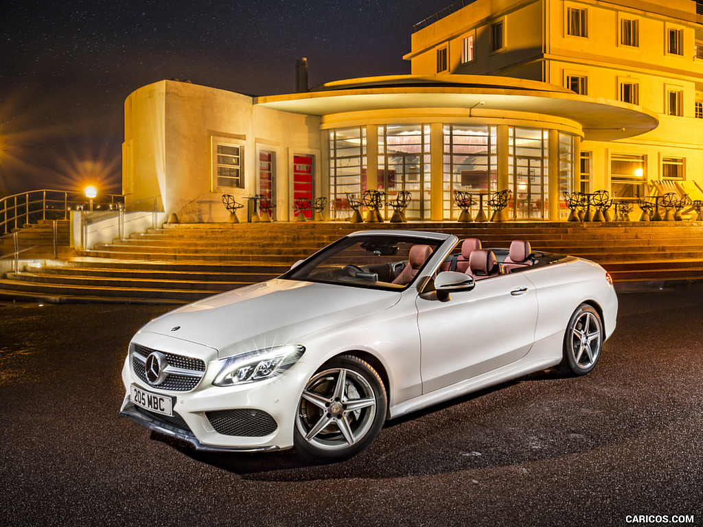 2017 Mercedes-Benz C-Class C220 d Cabriolet (UK-Spec, Diesel) - Front Three-Quarter