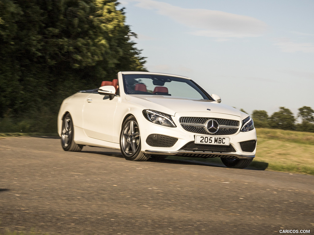 2017 Mercedes-Benz C-Class C220 d Cabriolet (UK-Spec, Diesel) - Front Three-Quarter