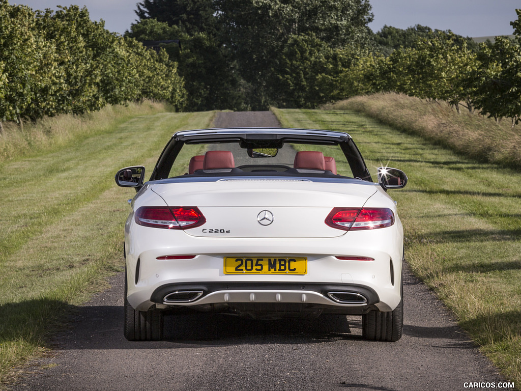 2017 Mercedes-Benz C-Class C220 d Cabriolet (UK-Spec, Diesel) - Rear