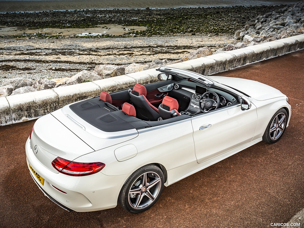 2017 Mercedes-Benz C-Class C220 d Cabriolet (UK-Spec, Diesel) - Rear Three-Quarter