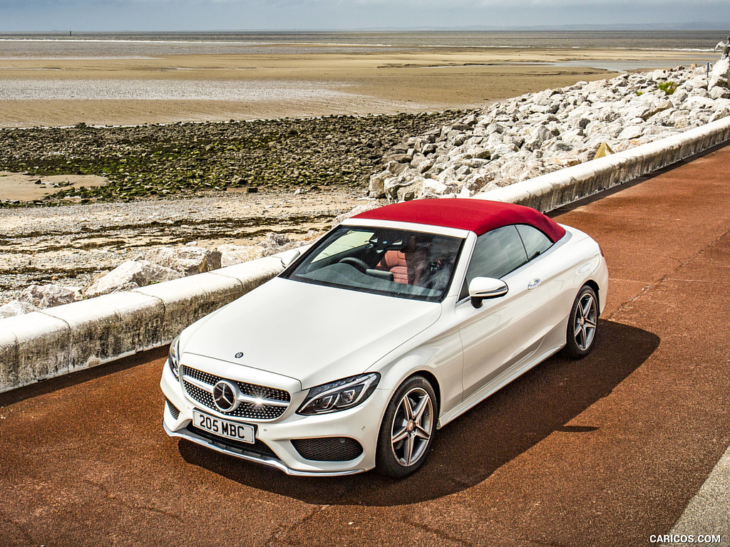 2017 Mercedes-Benz C-Class C220 d Cabriolet (UK-Spec, Diesel) - Top Closed - Front Three-Quarter