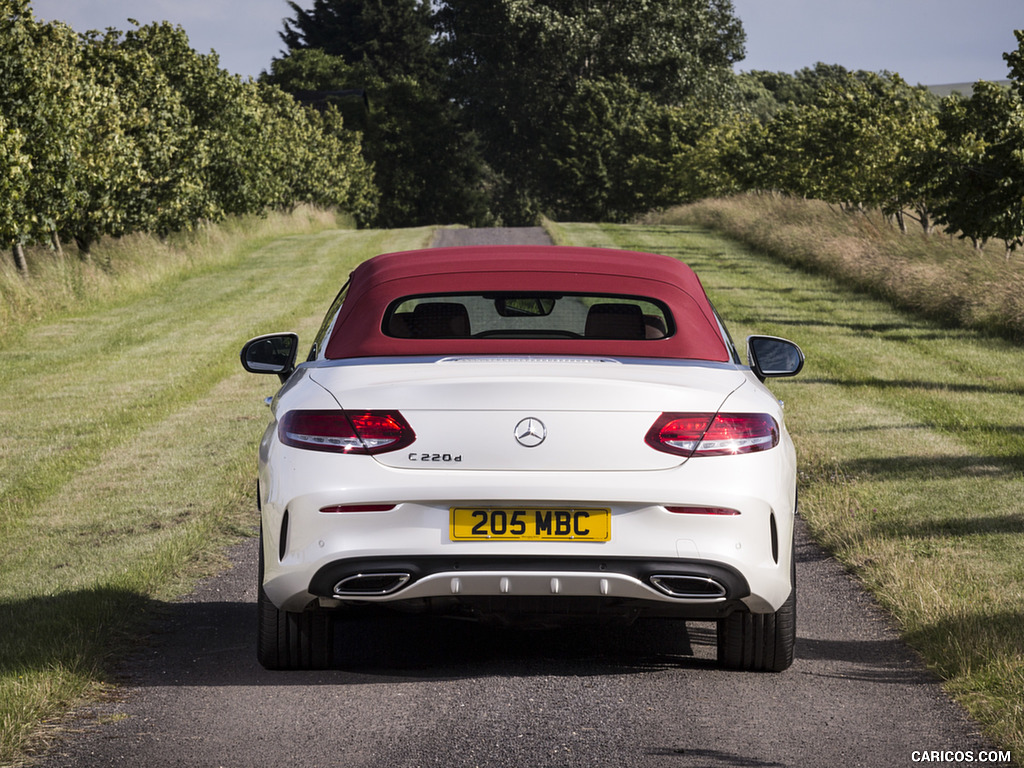 2017 Mercedes-Benz C-Class C220 d Cabriolet (UK-Spec, Diesel) - Top Closed - Rear