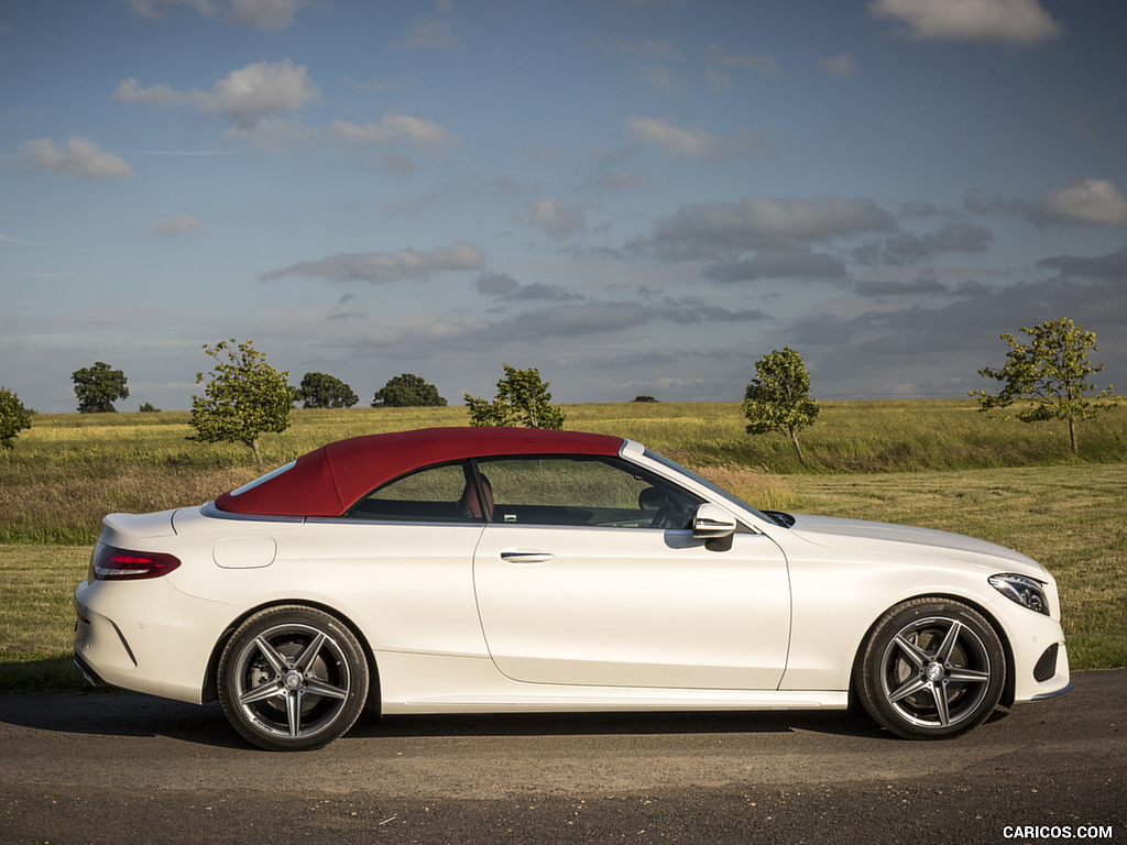 2017 Mercedes-Benz C-Class C220 d Cabriolet (UK-Spec, Diesel) - Top Closed - Side