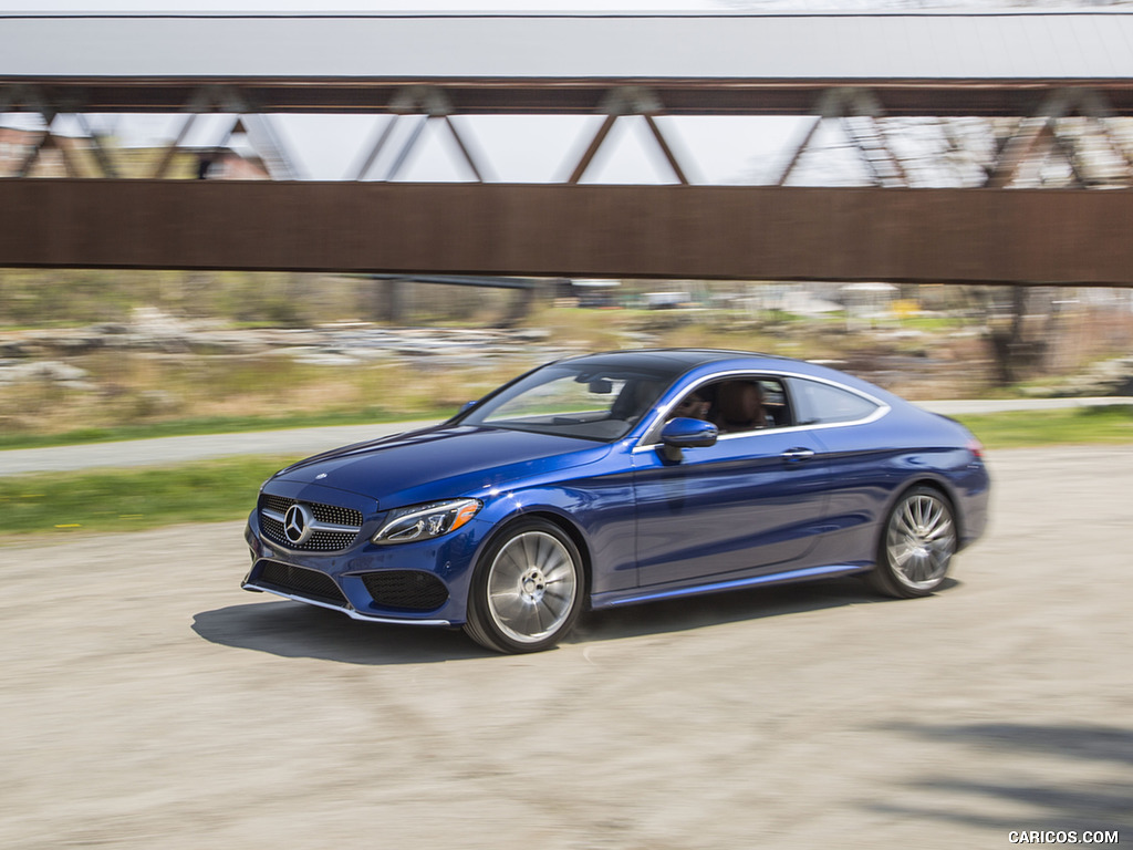 2017 Mercedes-Benz C-Class C300 Coupe 4MATIC (US-Spec) - Front Three-Quarter